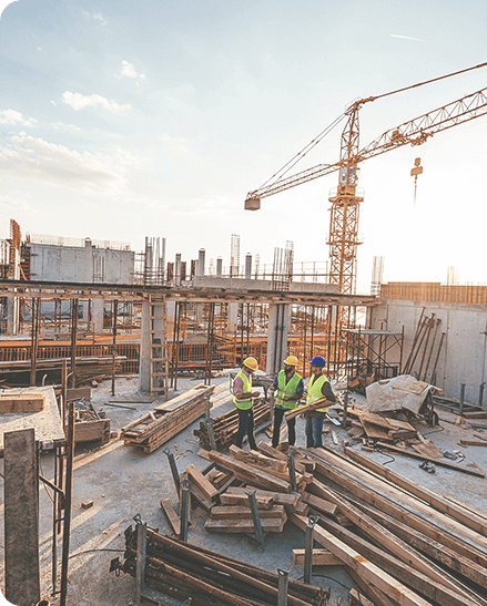 Cenário de construção.